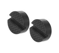 Motoforti Universal Jack Pad, Rubber, Black, 2 Pcs