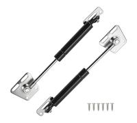 Motoforti Universal Lift Supports Struts Gas Spring 7inch/180mm 18Ib/ 80N/ 8kg Carbon Steel Black 2 Set