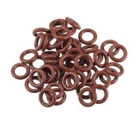 Motoforti Universal O Ring Seal Gasket, Orings Seal Washer Replacement for Plumbing Repair for Cars Trucks, 7mm ID x 2.5mm CS, FKM Rubber, Brown, 50pcs