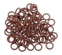 Motoforti Universal O Ring Seal Gasket, Orings Seal Washer Replacement for Plumbing Repair for Cars Trucks, 11mm ID x 2.5mm CS, FKM Rubber, Brown, 100pcs