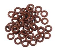 Motoforti Universal O Ring Seal Gasket, Orings Seal Washer Replacement for Plumbing Repair for Cars Trucks, 5mm ID x 2.5mm CS, FKM Rubber, Brown, 50pcs