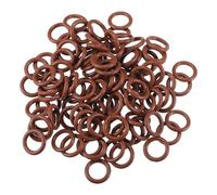 Motoforti Universal O Ring Seal Gasket, Orings Seal Washer Replacement for Plumbing Repair for Cars Trucks, 10mm ID x 2.5mm CS, FKM Rubber, Brown, 100pcs