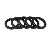 Motoforti Universal Oil Seal TC Double Lip W Steel Spring Seal Ring Rotary Shaft Seal 38x50x8mm High Pressure NBR Rubber Black 5 Pcs