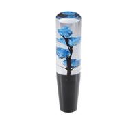 Motoforti Universal Rose Flower Car Gear Shift Knob, Manual Automatic Stick Gear Shifter Knob, 19cm, Acrylic, Blue, 1 Set