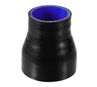 Motoforti Universal Straight Reducer Hose Silicone Hose Coupler Intercooler Tube 4-Ply Reinforced Intake Reducer Intercooler Pipe, 45mm-63mm, Silicone, Black