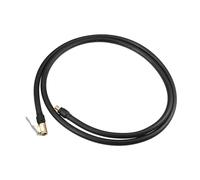 Motoforti Universal Tire Inflator Hose Adapter, 1.5m Length, Copper Rubber, Black, 1 Pcs