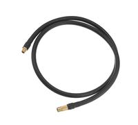 Motoforti Universal Tire Inflator Hose Adapter, 100cm/1m Length, Copper Rubber, Black, 1 Pcs