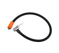 Motoforti Universal Tire Inflator Hose Adapter, 50CM, Nylon Zinc Alloy, Black Silver Tone Orange, 1 Pcs