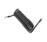 Motoforti Universal Tire Inflator Hose, Polyurethane, Black Gold Tone, 1 Pcs