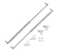 Motoforti Universal Under Bed Lifting Lift Support Struts Gas Springs 20inch/500mm 22.5lb/100N/10kg Silver Tone 2 Pcs