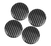Motoforti Universal Wheel Center Hub Cap Stickers,65mm,Clear Resin, Black,4pcs