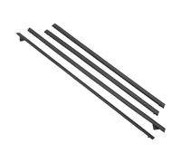 Motoforti Weatherstrip Window Seal, Window Trim Seal Belt, for Ford Fiesta 2009-2013, PVC, No.DK5150650C/DK5150640C/DK4950670C/DK4950660C, Black, 4pcs