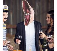 MOTOFUTURE Halloween Decoration Men's Beetlejuice Adam Mask Barbara Adult Mask Scary Cosplay Costume Party Props -Adam