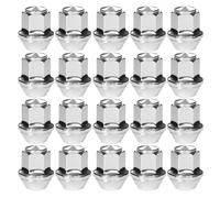 MOTOFY M12x1.5 Wheel Nuts 60 Degree Tapered Seat - Solid 19mm Hex 32mm Length Lug Bolts - High Tensile Carbon Steel Replacement for Ford Focus Fiesta Mondeo Kuga Transit 2012+ (20 Pack)