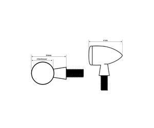 motogadget LED turn signal mo.Blaze PIN, polished, silver