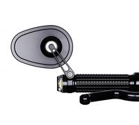 Motogadget mo.View Cruise, Handle Bar end, 1" and 22 mm, ECE BLACK 7005020