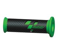 MotoGP GP Motorcycle Bike Handlebar Race Grips Handle Bar Grip Black Green New