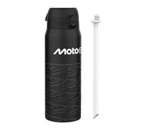 MotoGP Racing Lean Sports Thermal Water Bottle with Removable Straw, 750ml/24oz, Leak Proof Insulated Drinking Bottle, Easy to Open, Secure Lock, Dishwasher Safe, Flip Cover, Metal Bottle