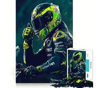 MotoGP Rider Portrait for Adults 1000 Piece Jigsaw Puzzle Serene Game Perfect Connection Pattern Build Birthday Surprise (38x26cm)
