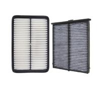 MOTOHIRO Air Filter Cabin Filter for Mazda 3 Axela CX-4 CX-5 2.0 2.5 Model 2012 2014 2016 2017-Car Accessoris PE07-13-3A0 KD45-61-J6X Cabin Air Filters (Size : 2 pcs Filter)