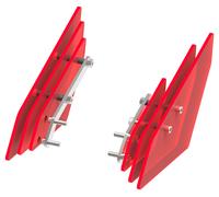 Motoism Aero Wings Bmw K100 NEON RED TRANSLUCENT