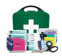 Motokit BS8599-2 Large First Aid Kit - Orange Aura Box with Bracket