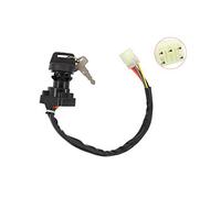 MOTOKU Ignition Switch, 3-Position, Black, ON-NONE-ON Operation, Fits Suzuki King Quad 400 450 500 750 LTA400F LTF400F LTA450X LTA500 LTF400 LTF400F ATV