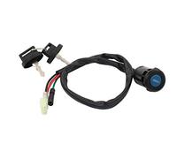 MOTOKU Ignition Switch w/Keys for Honda Recon 250, TRX250, 2x4 Sportrax 250, 400 TRX400EX, FourTrax 200, TRX200, TRX250X ATV - Black, Rotary, 2-Position, Normally Open, Plug In, Manual Operation
