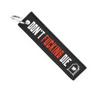 MotoLoot Keychain for Motorcycles, Scooters, Cars and Gifts (Don't Die)