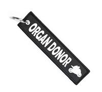 MotoLoot Keychain for Motorcycles, Scooters, Cars and Gifts, Organ Donor, Medium
