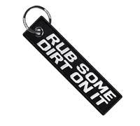 MotoLoot Keychain for Motorcycles, Scooters, Cars and Gifts (Rub Some Dirt On It)