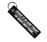 MotoLoot Keychain for Motorcycles, Scooters, Cars and Gifts (Stick It In And Twist)