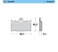 Moto-Master Racing GP 99912 SinterPRO Brake Pads