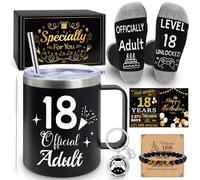 MOTONG 18 Year Old Boy Birthday Gift Ideas, Unique Funny Gift Baskets for 18th Teenage Boys, Eighteen Year Old Present for Boys Son Grandson Nephew Friend Birthday