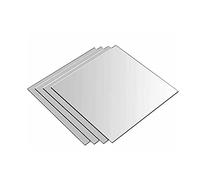 MOTONG 4Pcs Mirror Wall Stickers DIY Decorative Mirrors Non Glass Acrylic Mirror Sheet Adhesive Mirror Tiles for Home Living Room Wall DIY Decor 20x20cm