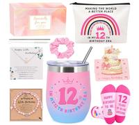 MOTONG Gifts for 12 Year Olds Girls, Happy Birthday Gifts for 12 Year Old Girls Gifts Presents for 12 Year Old Girls Socks Pearl Necklace Bracelet for Teen Girls Daughter Niece Sisters Classmates
