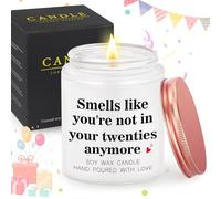MOTONG Happy Birthday Candle, 20th Candles Gifts for Women, Funny Birthday Candle Lavender Scented Aroma for Best Friend Candles Gifts for Women Bestie Gift Sister Girlfriend Wife