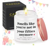 MOTONG Happy Birthday Candle, 50th Candles Gifts for Women, Funny Birthday Candle Lavender Scented Aroma for Best Friend Candles Gifts for Women Bestie Gift Sister Girlfriend Wife