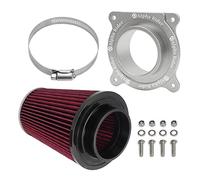 Motoparty Engine Air Filter kit for 2006-2021 Yamaha YFM700 Raptor, 2013-2021 YFM700R & YFM700R SE, W/Intake & Holder Adapter (Silver)