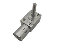 Motor 6v 12v Geared Reducer JGY-370 Self-lock Turbine M8 33mm Length Screw Shaft Customized Reversible Motor(Package B,24V 18rpm)