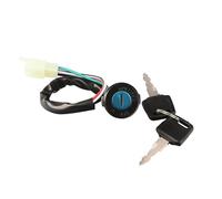 Motor Bike Ignition Switch Lock For 50cc-150cc Quad 4 Wheeler ATV Ignition Switch Motorcycle Wire Start Switch Door Locks 2 Key(4 Wires Male Plug)