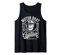 Motor Boat Captain for Nautical Enthusiasts Boating Season Tank Top