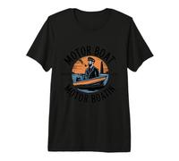 Motor Boat Captain Nautical Life Marine Explorer Premium T-Shirt