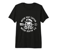 Motor Boat Captain Nautical Life Marine Explorer Premium T-Shirt