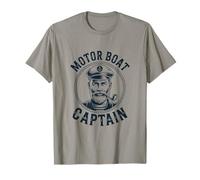 Motor Boat Captain Nautical Vintage Maritime Art T-Shirt