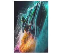 Motor Boat Wooden Jigsaw Puzzles for Adults Hard Poster Puzzle 1000 Piece Precise Interlocking Educational Game Toys (78×53cm)