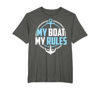 Motor Boating Captain My Boat My Rules Anchor T-Shirt