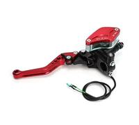 Motor Brake Levers 7/8" Universal Motorcycle Brake Pump Lever Handle Hydraulic Clutch Master Cylinder Racing Accessories(Left Red)