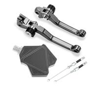 Motor Brake Levers for YZ450F YZ 450 F 2009-2019 2020 2021 2022 Motorcross Stunt Clutch Lever Easy Pull Cable System Brake Clutch Levers(A Set Gray)