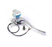 Motor Brake Levers Universal 22mm Chrome Motorcycle Brake Clutch Master Lever Hydraulic Cylinder Reservoir Motorcycle Brake Lever Motorbike Clutch Lever(Chrome right)